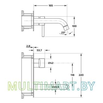 Смеситель Maxonor Pure Life PL7287-8 картинка 5